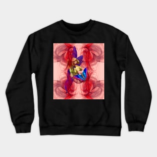 Vibrant butterfly in an alien storm Crewneck Sweatshirt